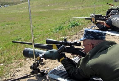 Target shooting spotting scopes