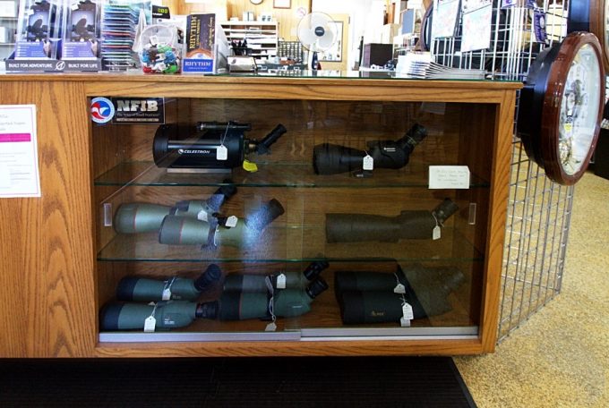 spotting scopes in store