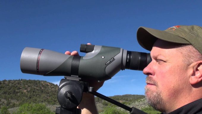 looking in Vortex Diamondback Spotting Scope