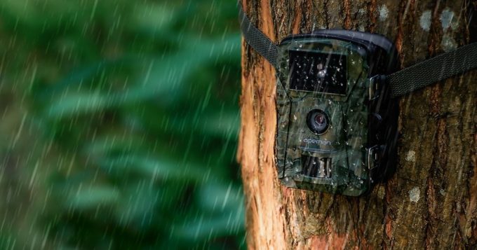 trail camera on rain