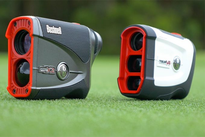 rangefinders on golf course