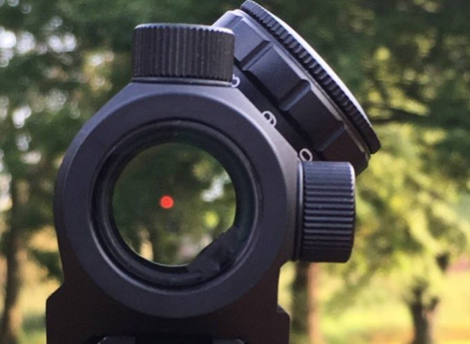 red dot sight view