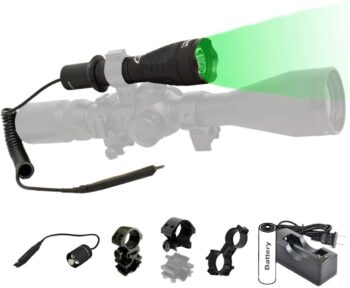 ORION H30 Green or Red Premium 273 Yards Predator Hog Varmint Hunting Flashlight Light Kit with Remote Pressure Switch